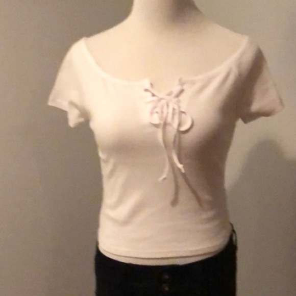 OFF SHOULDER BARDOT CROP TOP - Picture 3 of 3
